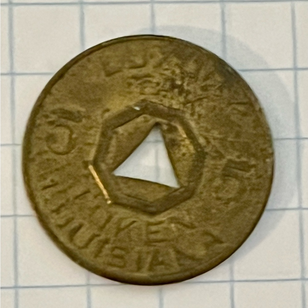 Vintage Louisiana luxury tax token